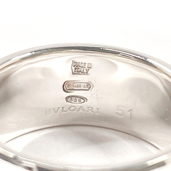 BVLGARI Save the Children Charity Ring, 925 Sterling Silver, Size 10, Women's